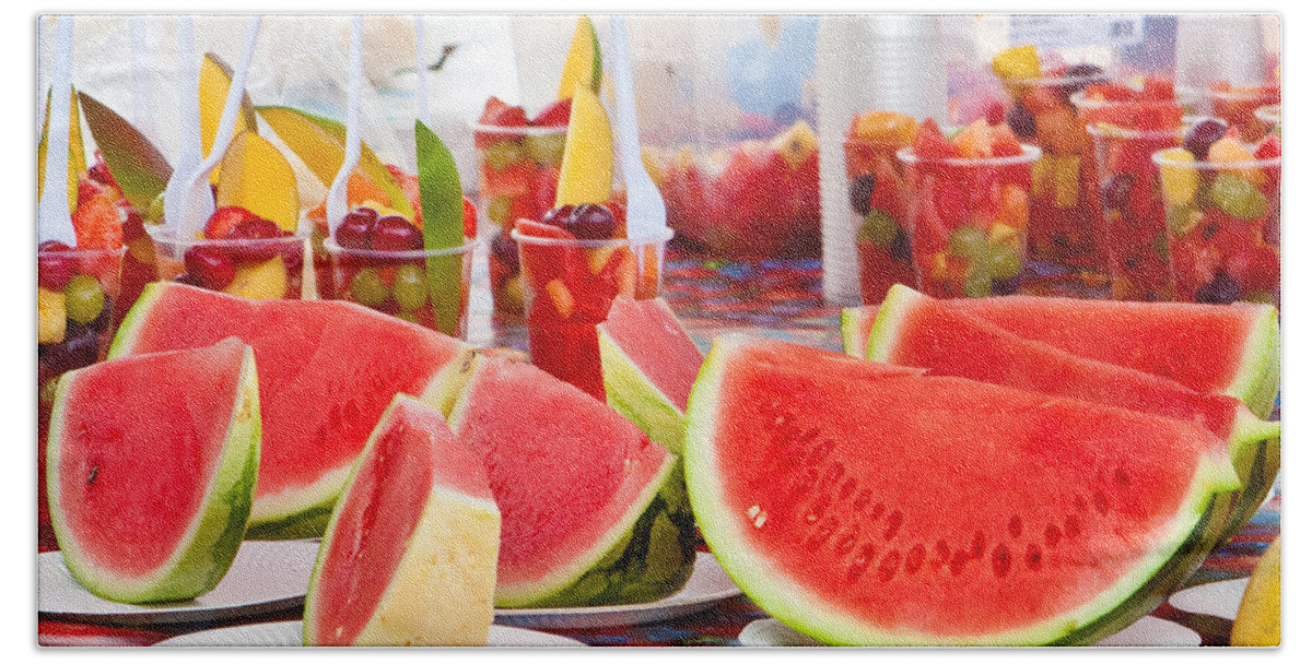 Fayre Beach Sheet featuring the photograph Melons by Tom Gowanlock