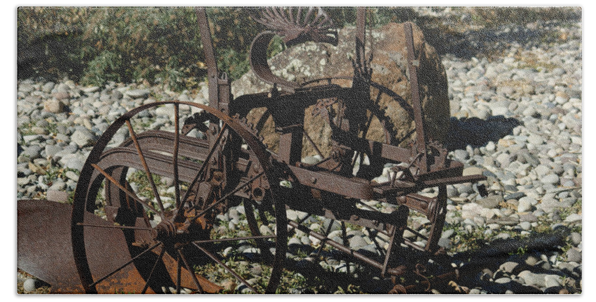 Plow Beach Towel featuring the photograph Old Plow 2 by Ernest Echols
