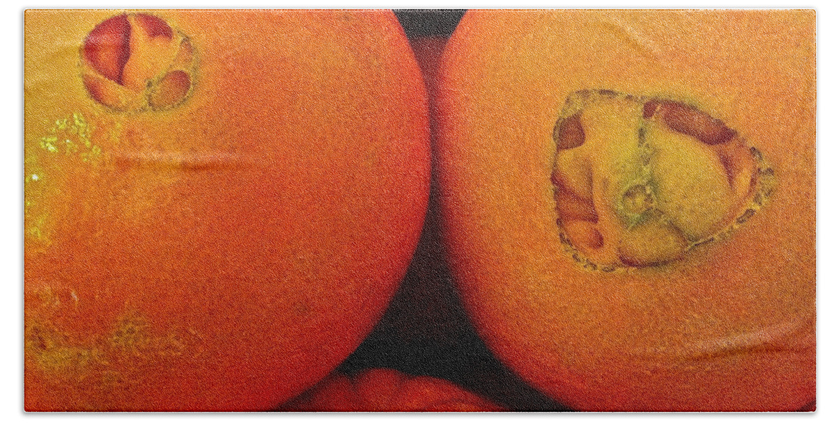 Orange Beach Sheet featuring the photograph Oranges by Bill Owen
