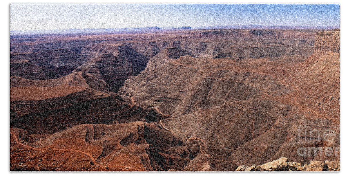  Panoramic Beach Towel featuring the photograph Panormaic View of Canyonland by Robert Bales