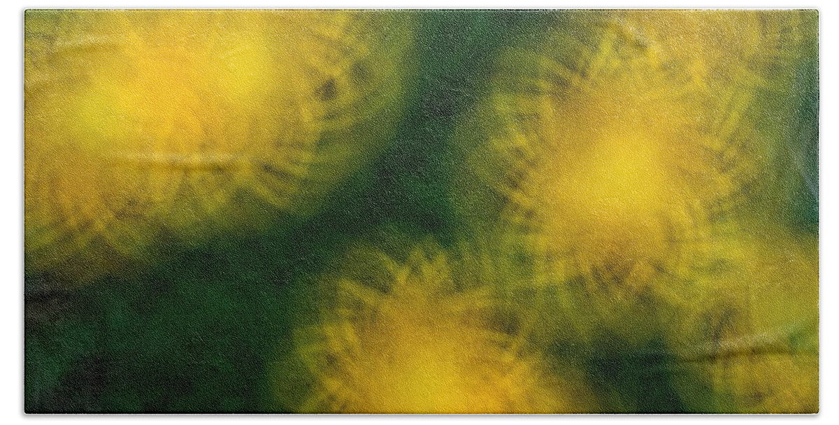 Abstract Beach Towel featuring the photograph Pirouetting Dandelions by Neil Shapiro