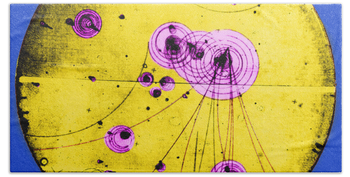 History Beach Towel featuring the photograph Proton-photon Collision by Omikron