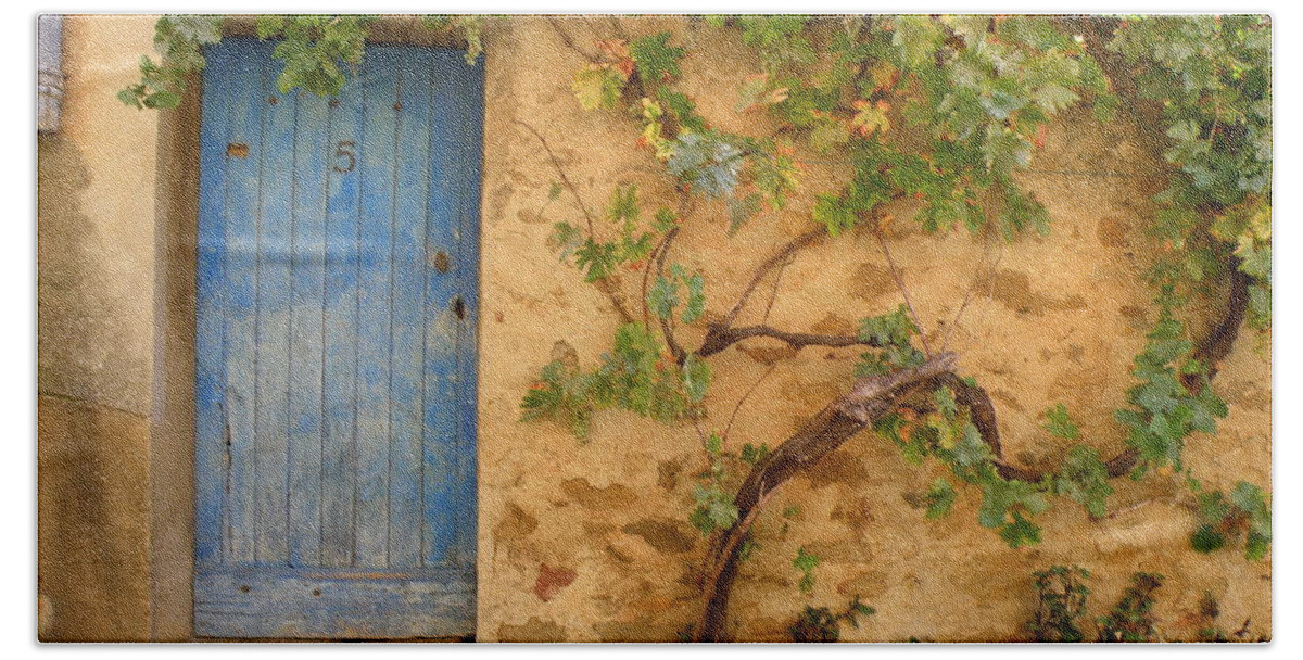 Door Beach Sheet featuring the photograph Provence Door 5 by Lainie Wrightson