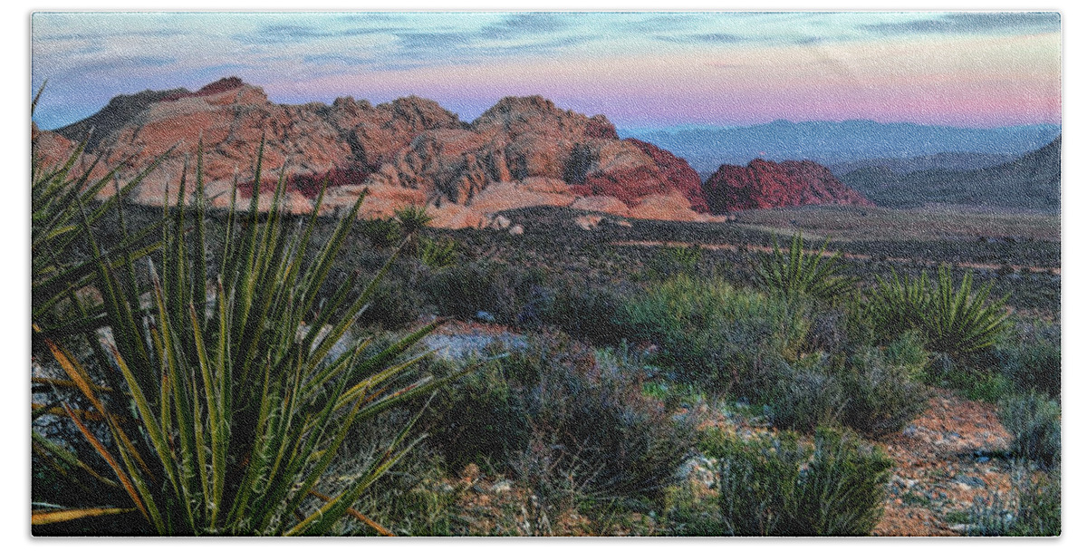 Nevada Beach Towel featuring the photograph Red Rock Sunset II by Rick Berk