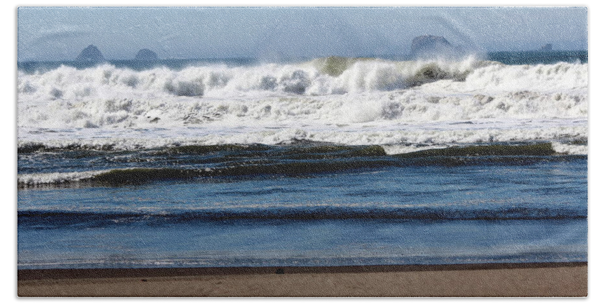 Ocean Beach Towel featuring the photograph Refreshing by Jo Sheehan