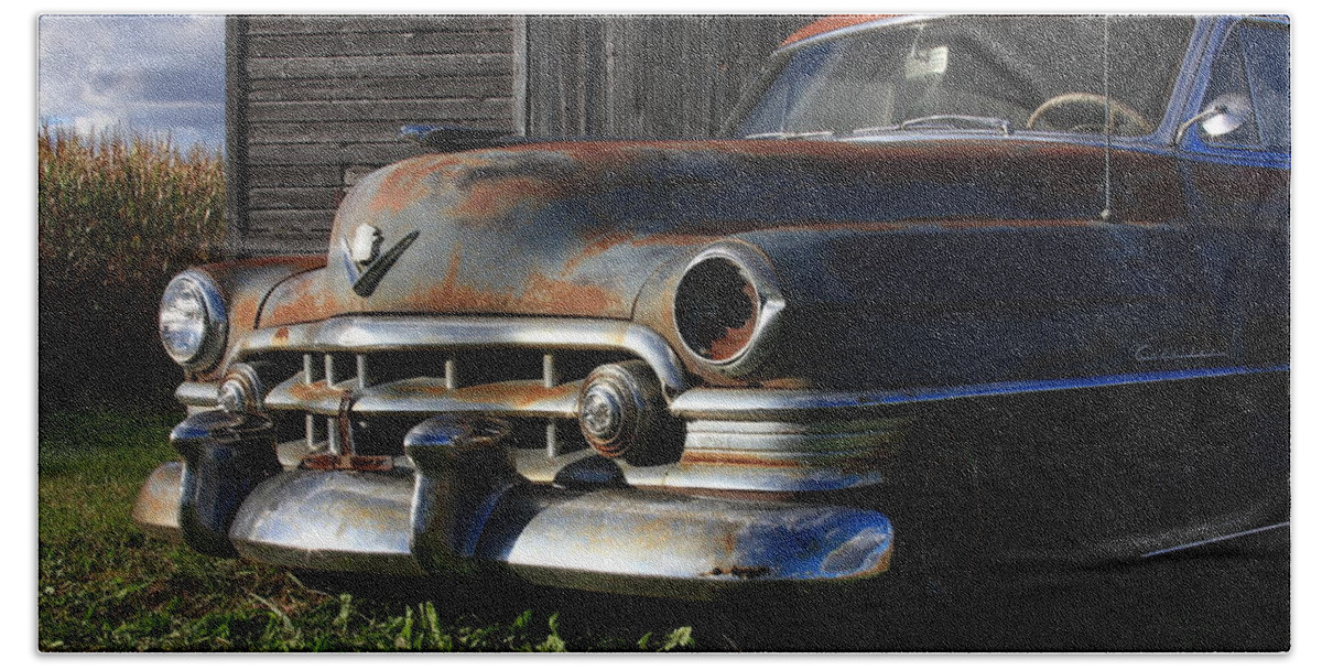 Cadillac Beach Towel featuring the photograph Retired by Lyle Hatch