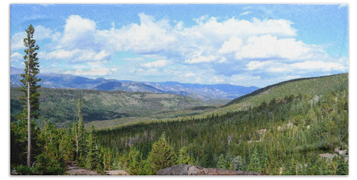 Rocky Mountains Beach Sheet featuring the photograph Rocky Mountain National Park2 by Zawhaus Photography