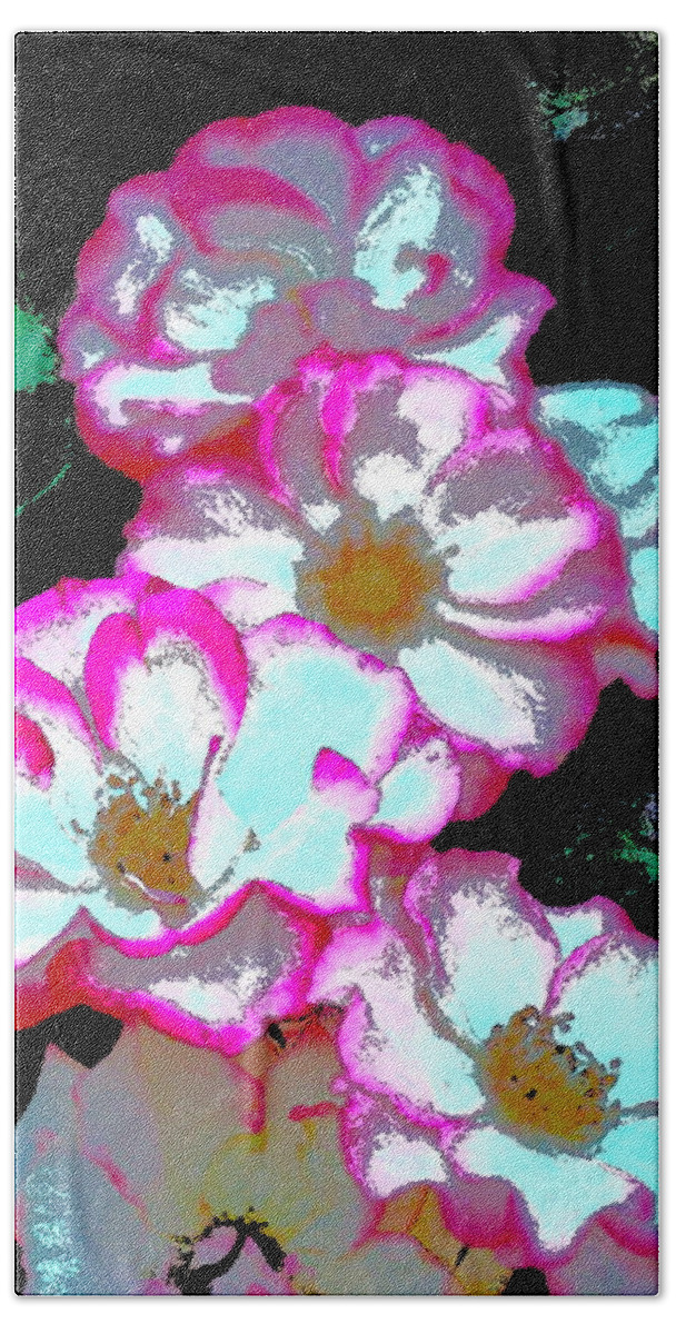 Floral Beach Sheet featuring the photograph Rose 119 by Pamela Cooper