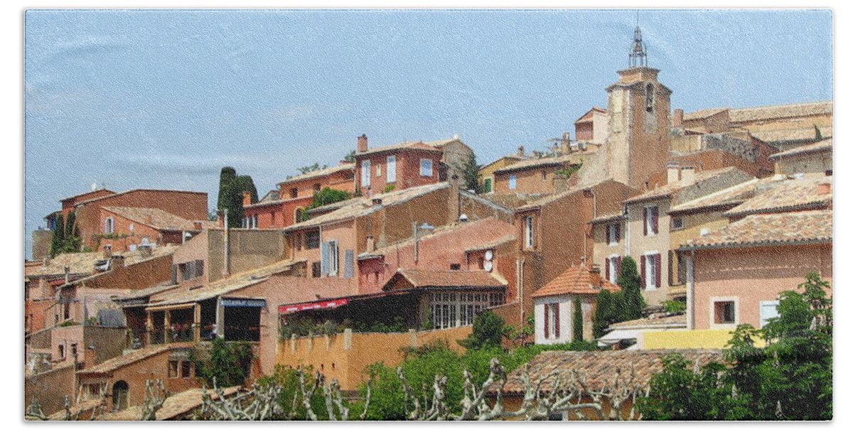 Roussillon Beach Sheet featuring the photograph Roussillon in Provence by Carla Parris