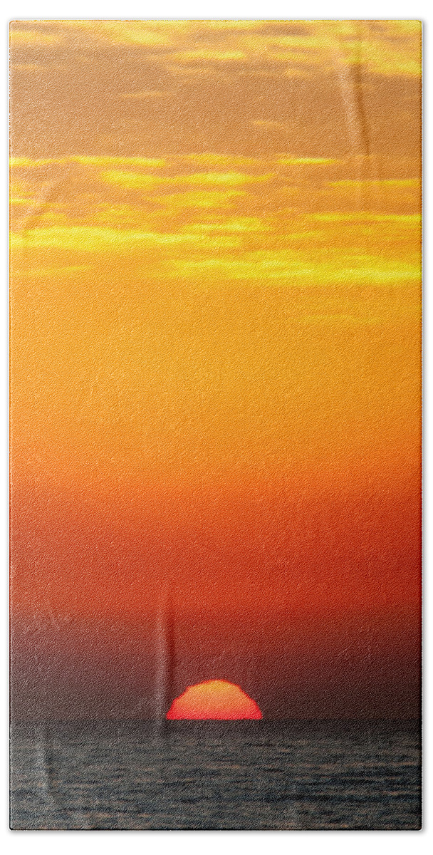 Africa Beach Towel featuring the photograph Sea sunrise by Alistair Lyne