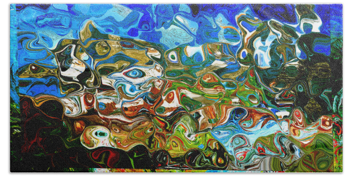 Sedona Az Beach Towel featuring the painting Sedona In My Mind by Marie Jamieson