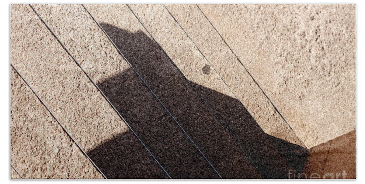 Escalera Beach Towel featuring the photograph Shadow stair by Agusti Pardo Rossello