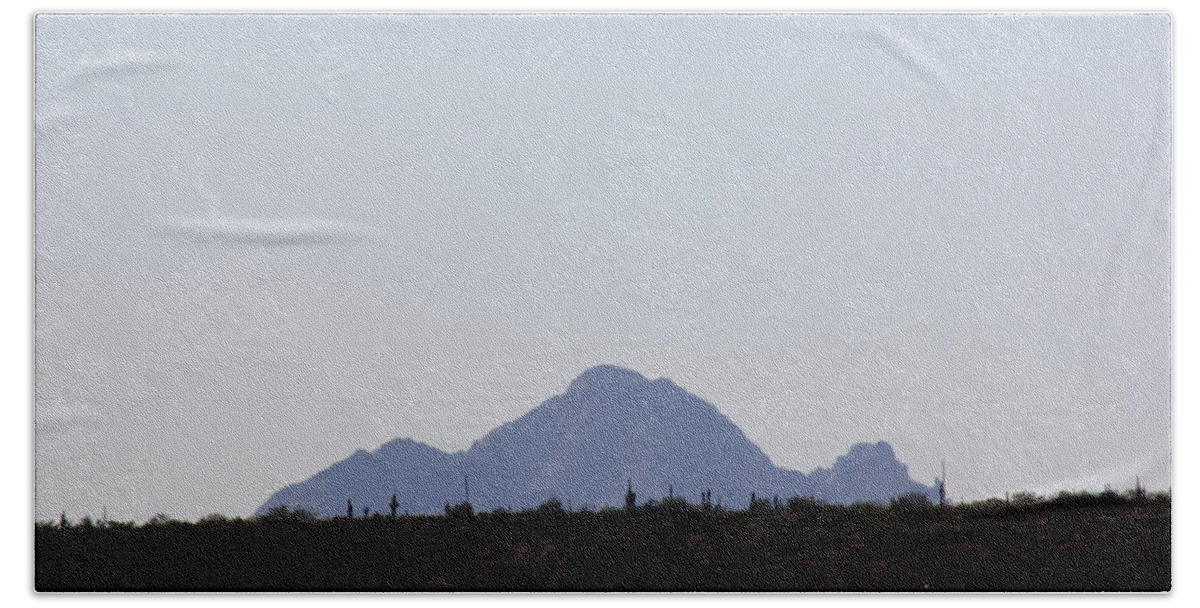 Mountains Beach Towel featuring the photograph Silhouette Mountains by Kim Galluzzo