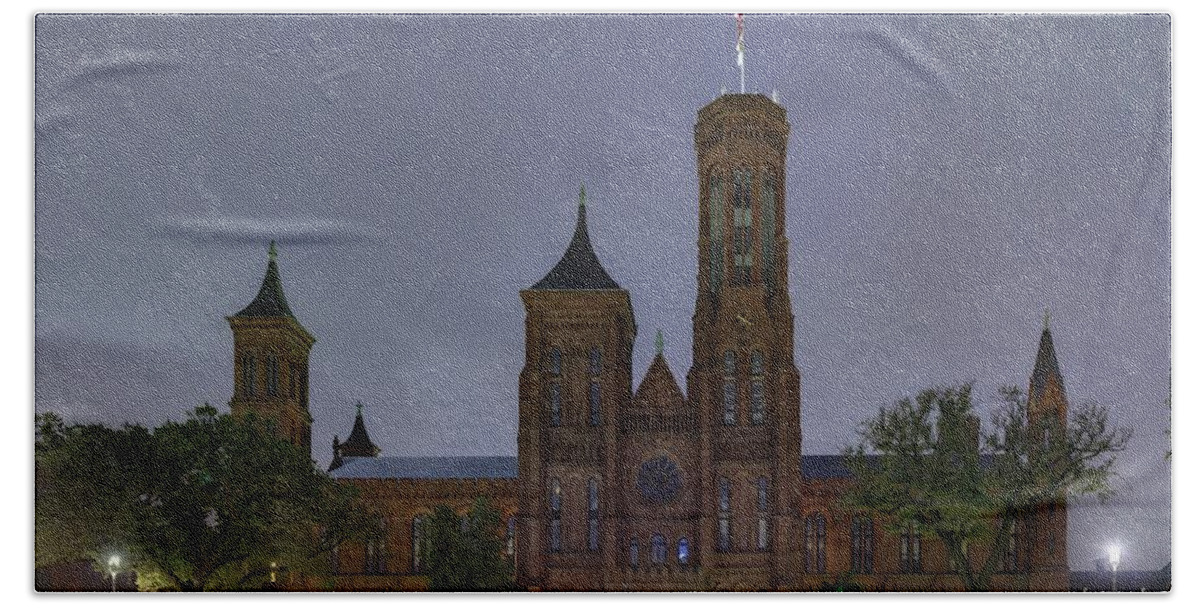 Metro Beach Towel featuring the photograph Smithsonian Castle by Metro DC Photography