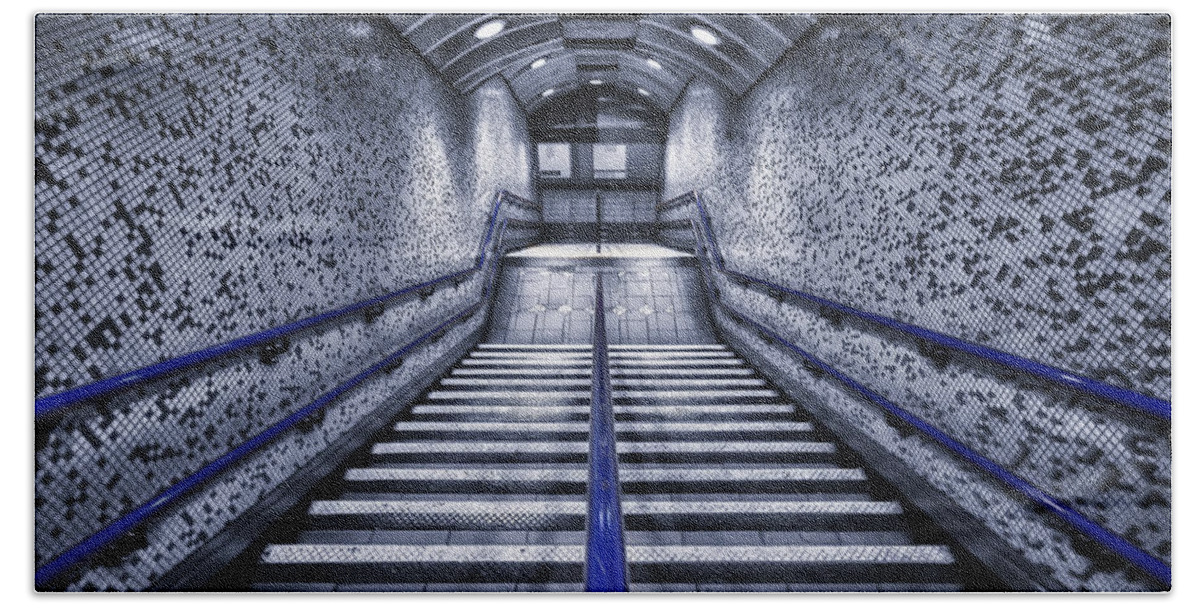 Stairs Beach Towel featuring the photograph Step Down by Evelina Kremsdorf