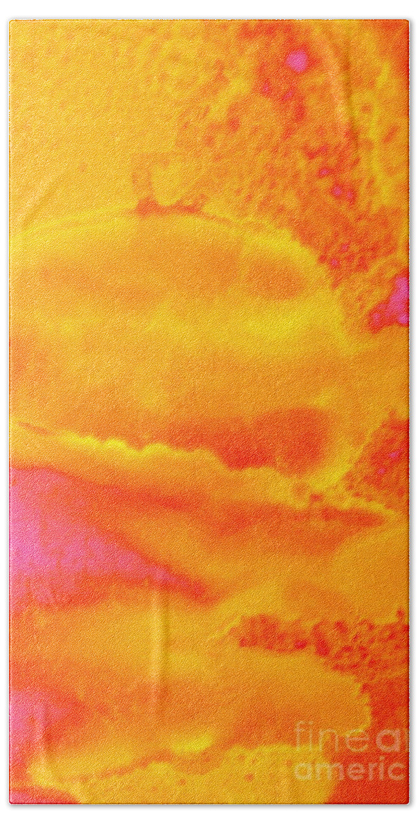 Sun Beach Sheet featuring the mixed media Sun Clouds by Rory Siegel