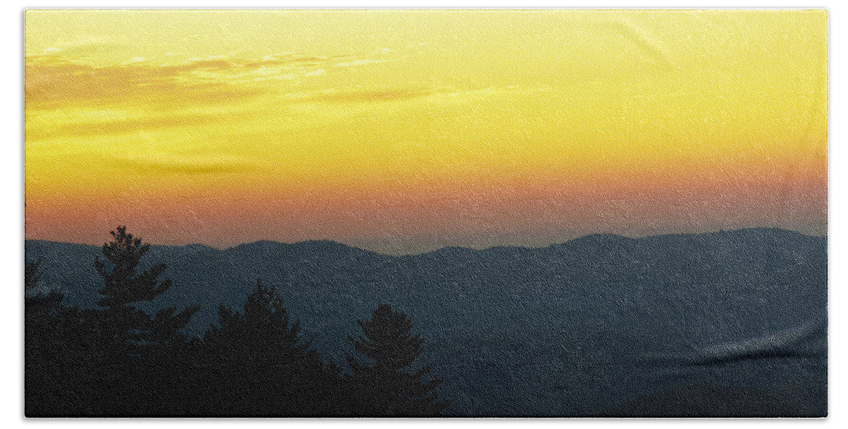 Scenery Beach Towel featuring the photograph Sunrise Over The Mountains by Kenneth Albin