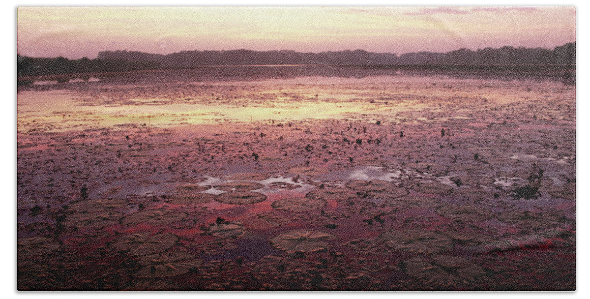 Mp Beach Towel featuring the photograph Sunrise Over The Pongolo Flood Plain by Gerry Ellis