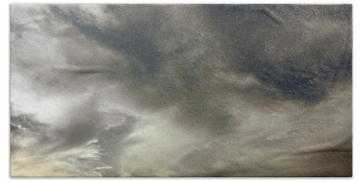 Clouds Beach Towel featuring the photograph Swirls At Sundown by Kim Galluzzo