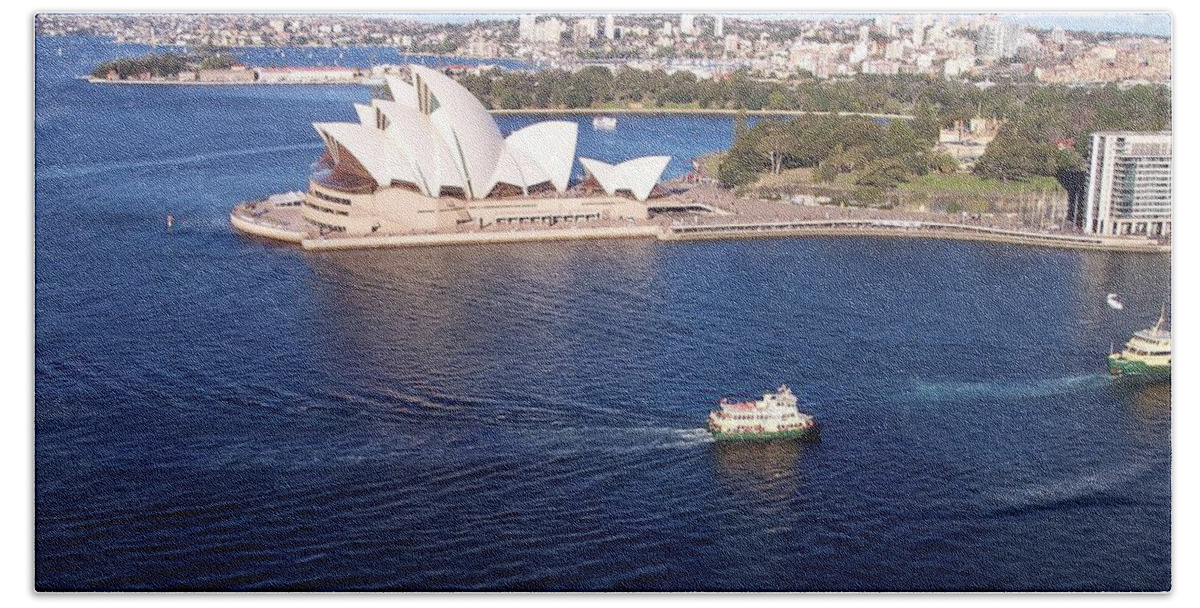 Sydney Opera House Beach Towel featuring the photograph Sydney Opera House by Marlene Challis