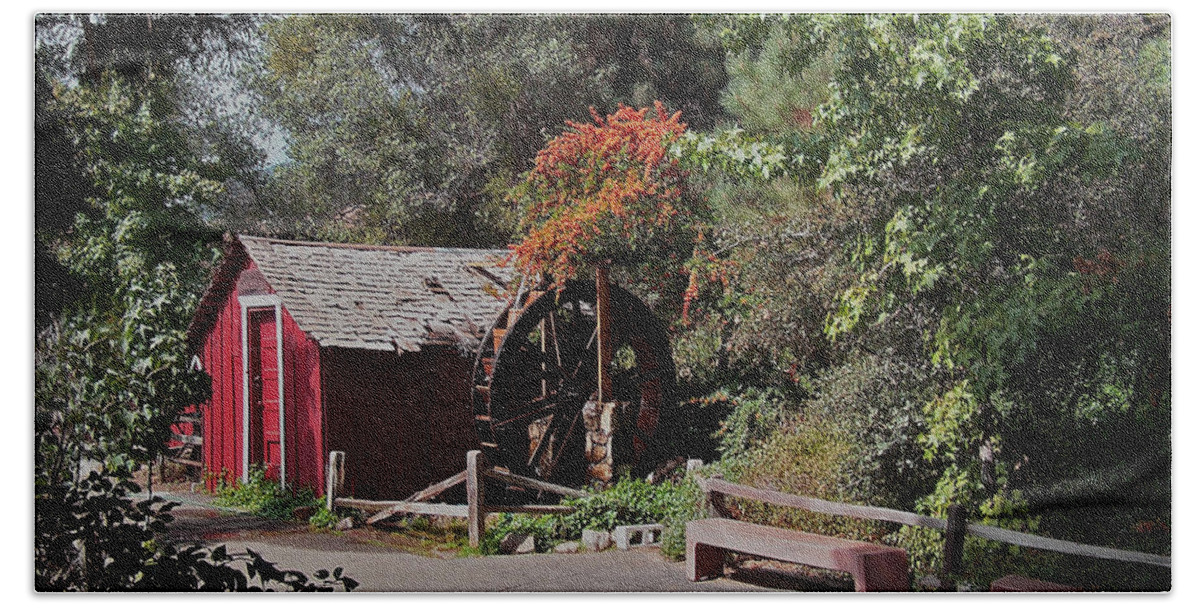 The Old Mill Beach Towel featuring the photograph The Old Mill 1 by Ernest Echols