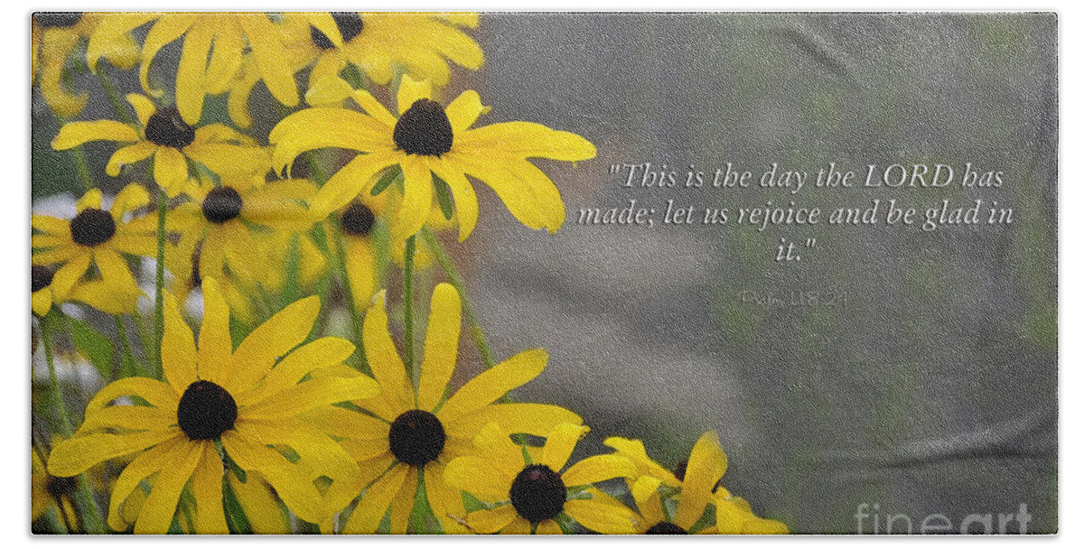 Diane Berry Beach Towel featuring the painting This is the Day by Diane E Berry