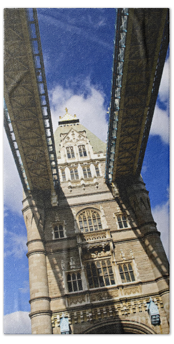 Tower Beach Towel featuring the photograph Tower bridge in London 2 by Elena Elisseeva