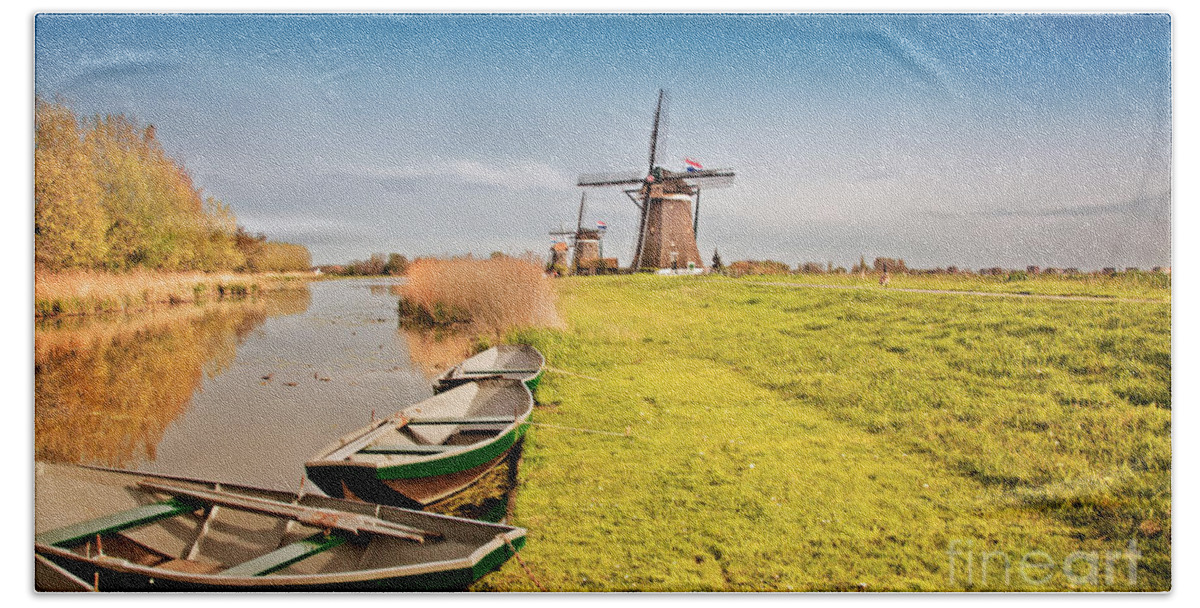 Netherlands Beach Towel featuring the photograph Traditional Dutch Landscape by Ariadna De Raadt