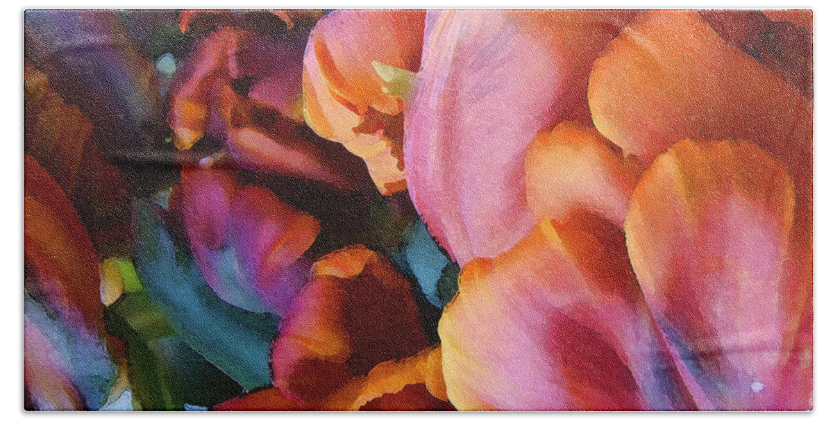 Flower Beach Towel featuring the photograph Parrot Tulip 01 by Ann Bridges