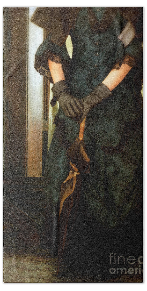 Lady Beach Towel featuring the photograph Victorian Lady by Jill Battaglia