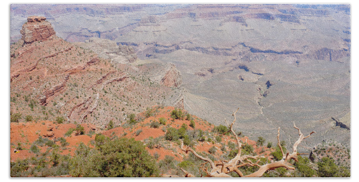 View Beach Towel featuring the photograph View from the South Kaibab Trail II by Julie Niemela