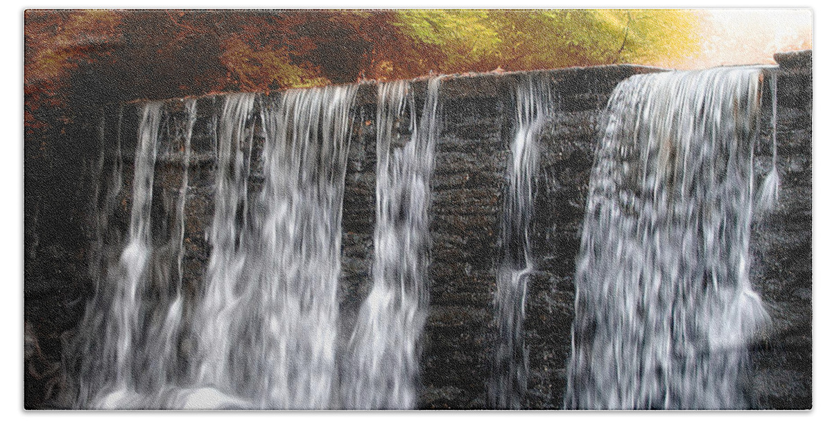 Waterfall Dreams Beach Towel featuring the photograph Waterfall Dreams by Bill Cannon
