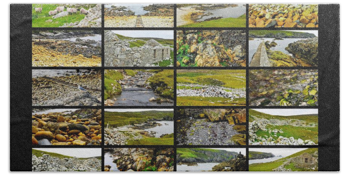 'ireland Rocks' Series By Lexa Harpell Beach Towel featuring the photograph ' Ireland Rocks ' Series An Port - County Donegal by Lexa Harpell