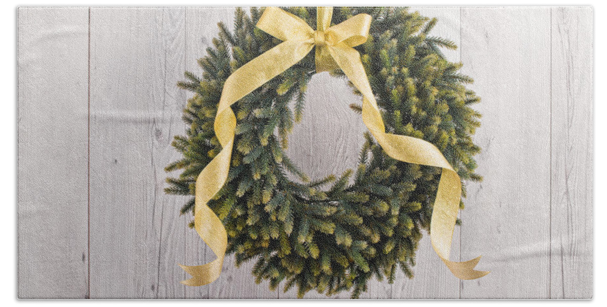 Advent Beach Towel featuring the photograph Advents wreath #1 by U Schade