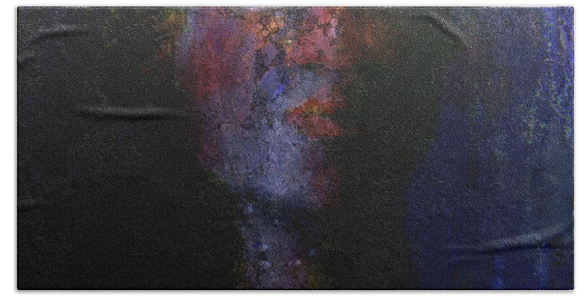 Face Beach Towel featuring the digital art At Peace #1 by Jim Vance