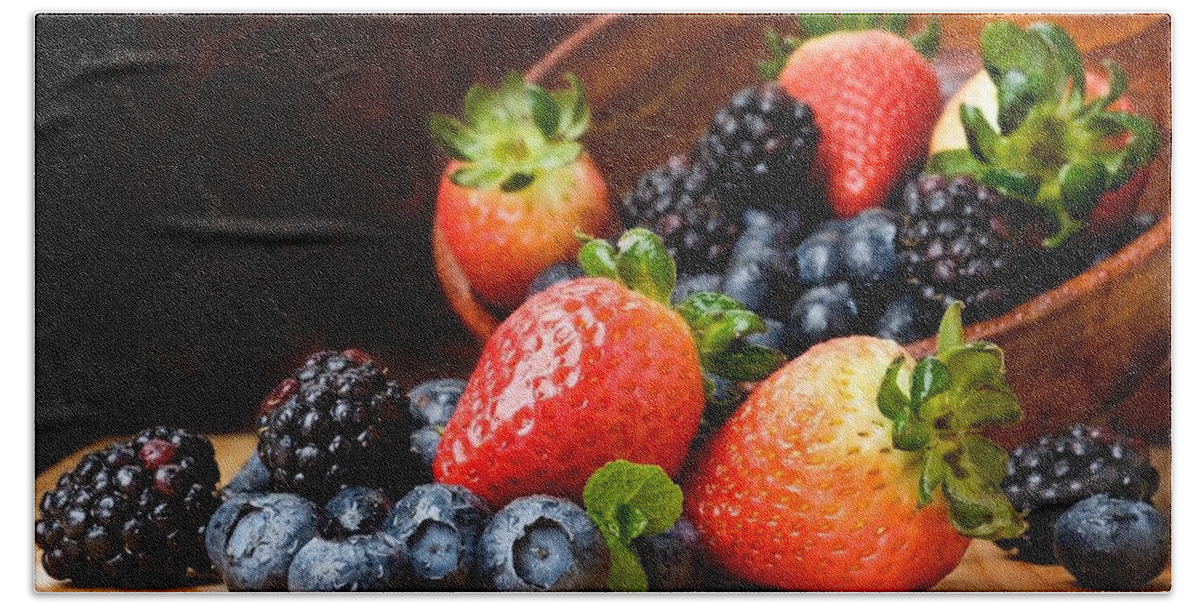 Berry Beach Towel featuring the photograph Berry #1 by Jackie Russo