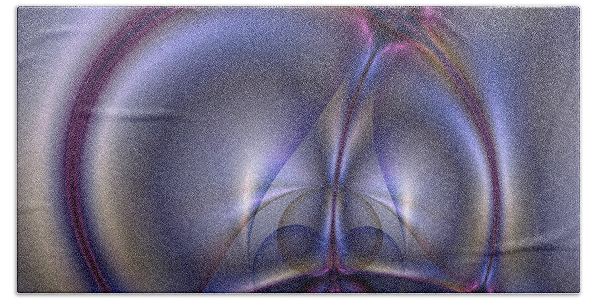 Abstract Beach Sheet featuring the digital art Bound By Light #1 by Casey Kotas