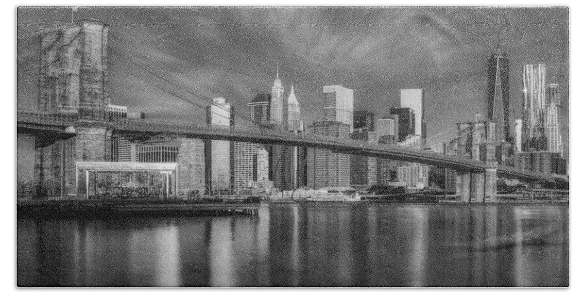 Brooklyn Bridge Beach Sheet featuring the photograph Brooklyn Bridge From Dumbo #2 by Susan Candelario