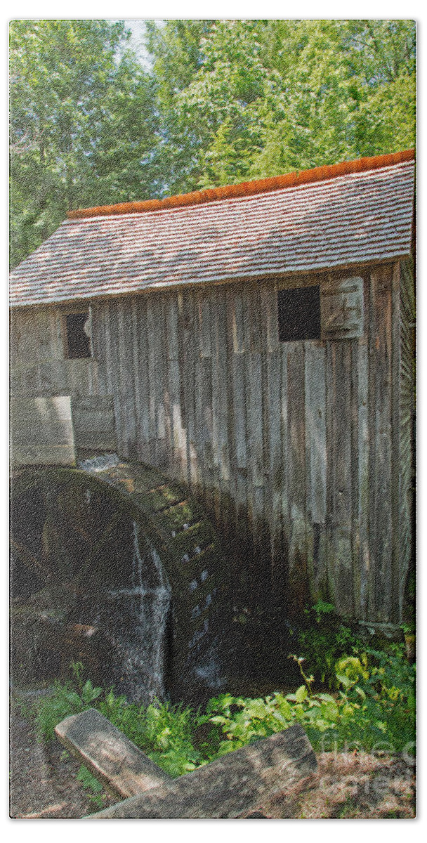 Cable Mill Historic Area Beach Towel featuring the photograph Cable Grist Mill #1 by Fred Stearns