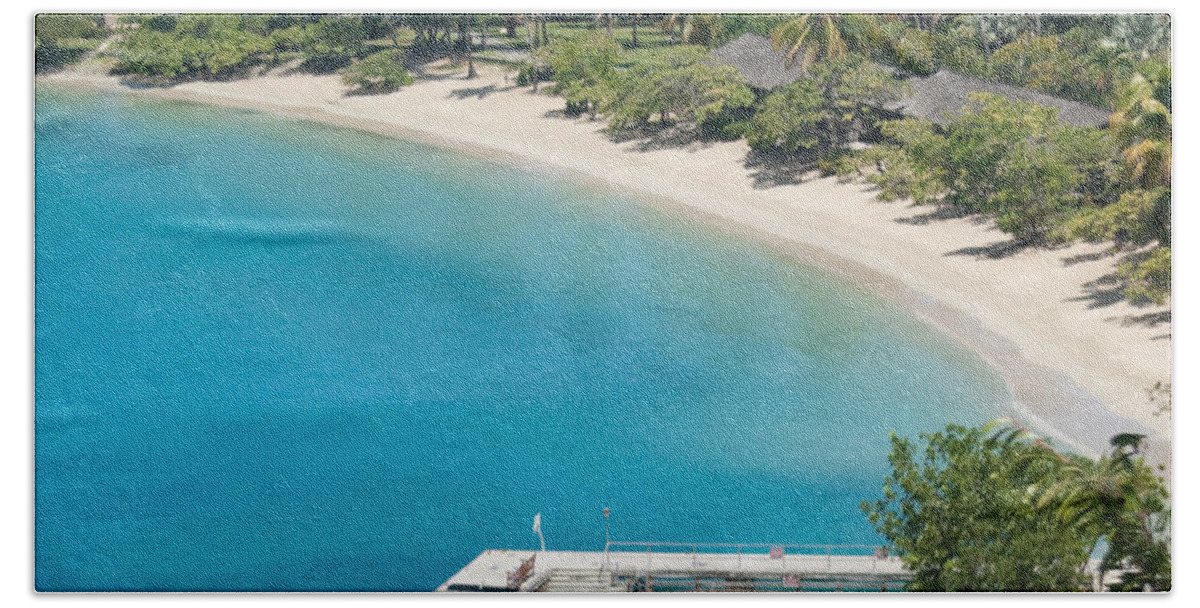 Virgin Islands Beach Towel featuring the photograph Caneel Bay on Saint John - United States Virgin Island #1 by Anthony Totah