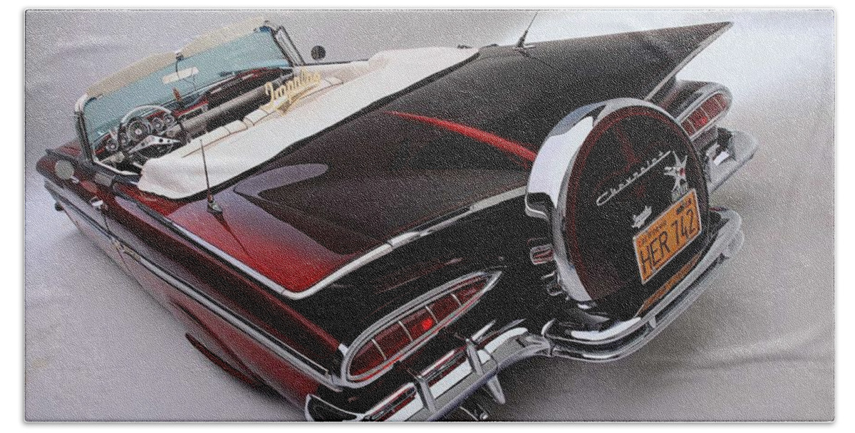 Chevrolet Impala Beach Towel featuring the photograph Chevrolet Impala #1 by Jackie Russo