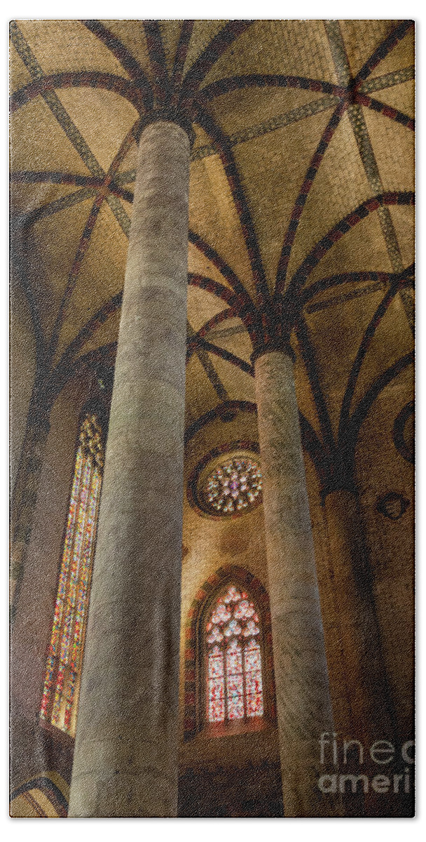 Church Of The Jacobins Beach Towel featuring the photograph Church of the Jacobins interior 2 by Elena Elisseeva