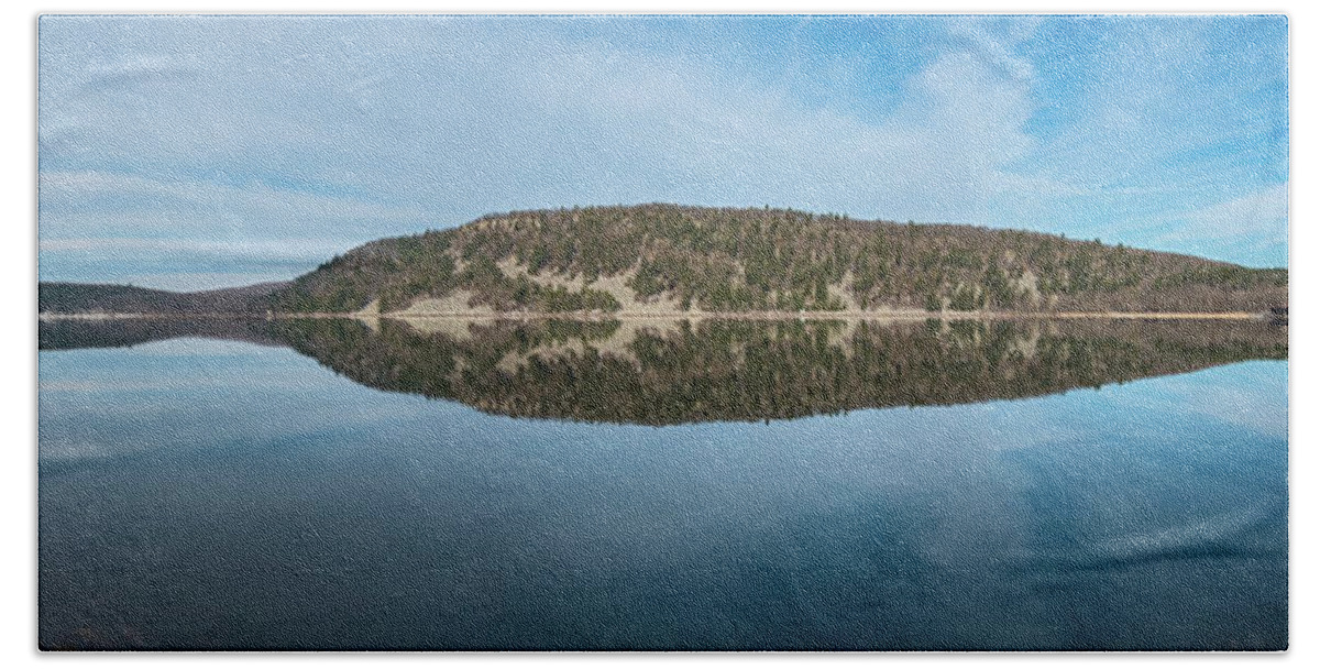 Devils Lake Beach Towel featuring the photograph Devils Lake #2 by Brad Bellisle