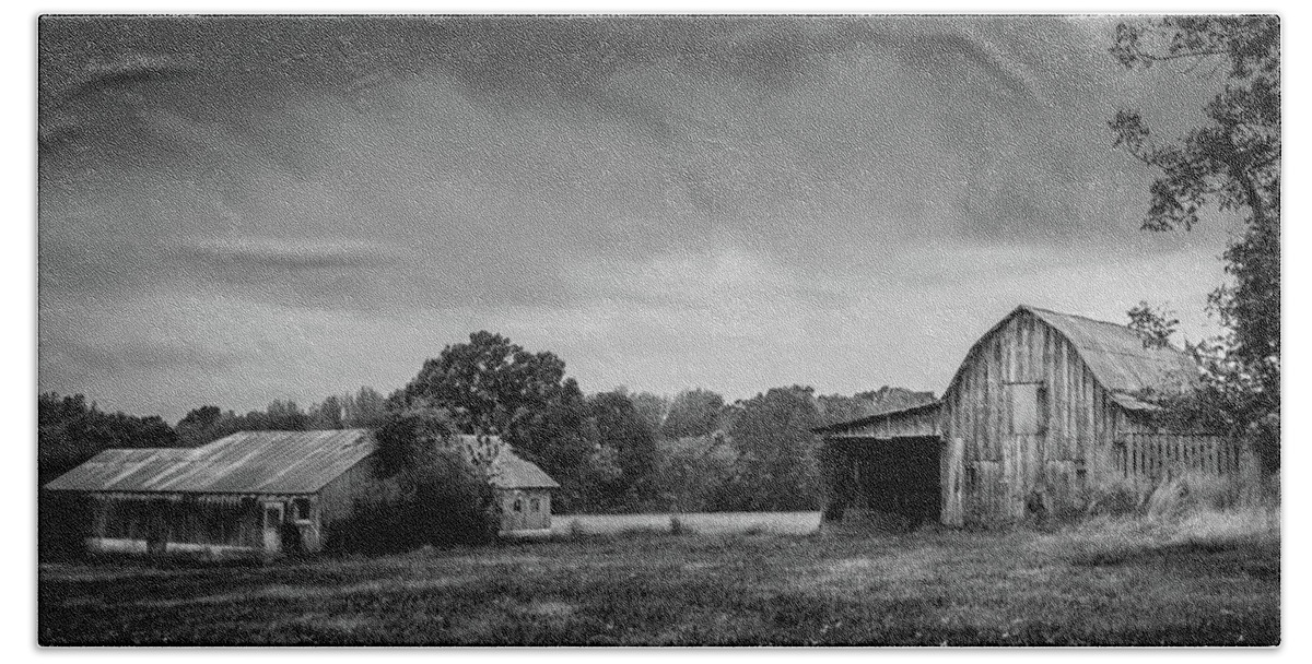 Farm Beach Sheet featuring the photograph Farm Country - Rural Landscape by Barry Jones