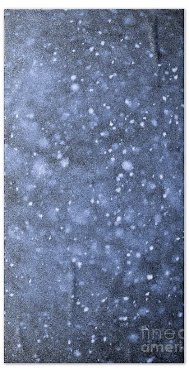 Snow Beach Towel featuring the photograph Evening snow 1 by Elena Elisseeva