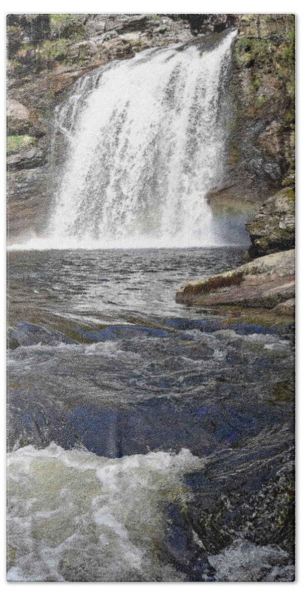 Waterfall Beach Towel featuring the photograph Falls of Falloch #1 by Kuni Photography