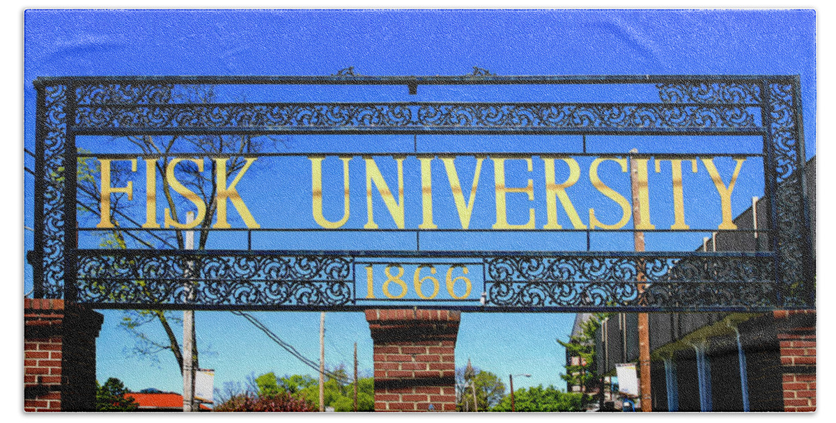 Fisk Beach Towel featuring the photograph Fisk University Nashville #2 by Chris Smith