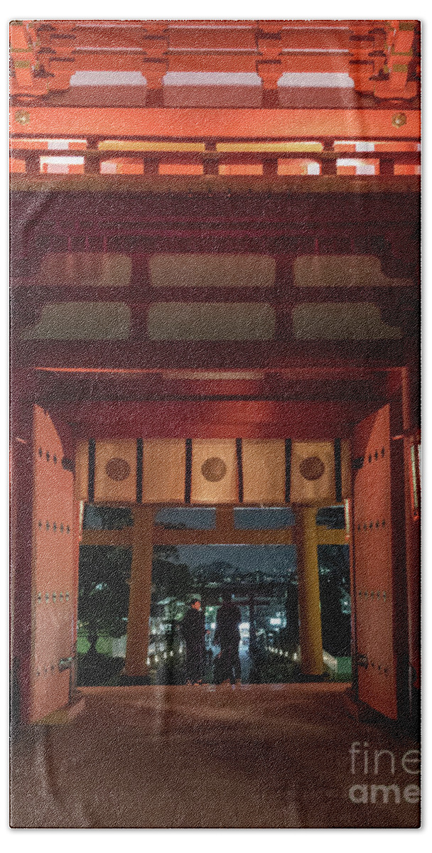 Shinto Beach Towel featuring the photograph Fushimi Inari Taisha, Kyoto Japan by Perry Rodriguez