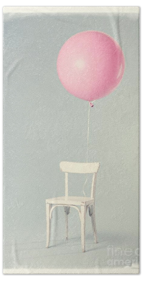 Balloon Beach Towel featuring the photograph Happy Birthday Card #2 by Edward Fielding