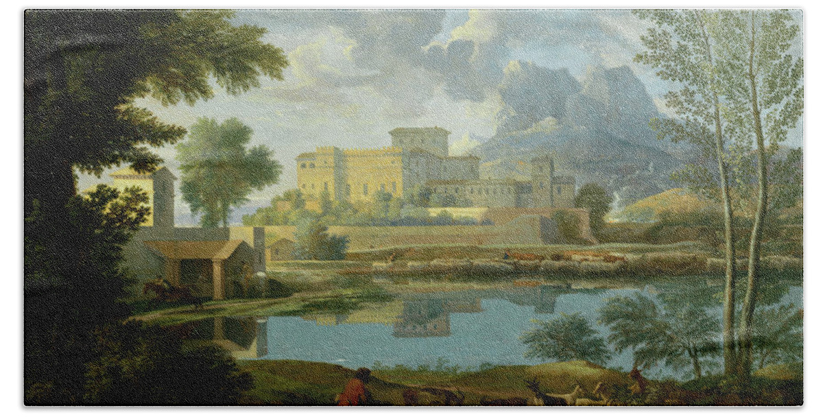 Nicolas Poussin French Landscape with a Calm Wall Art Poster Print 
